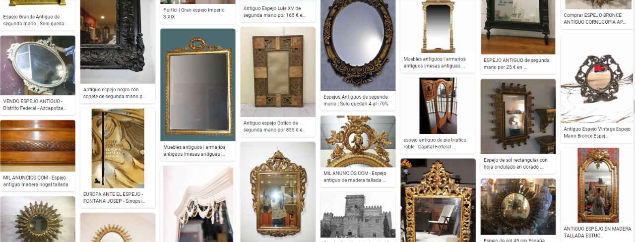 古董镜子在欧洲依然大有市